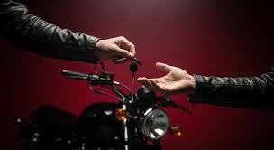 motorcycle handover keys buyer